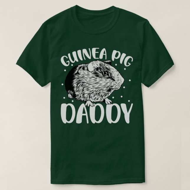 Camiseta Guinea Cerdo amante Guinea Pig Daddy (Diseño del anverso)