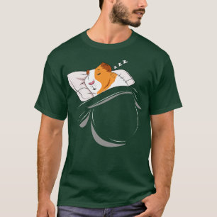 Camiseta Guinea Cerdo Dormiendo Animal Nap Napping Slumber