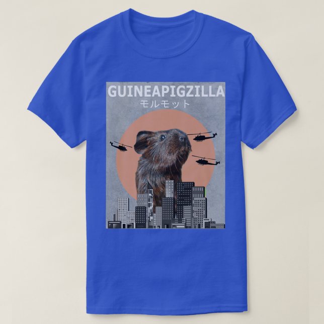 Camiseta Guinea Cerdo Guinepigzilla Animal Funny Cerdos (Diseño del anverso)
