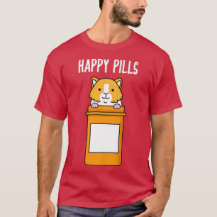 Camiseta Guinea Cerdo Happy Pills Gracioso Guinazo