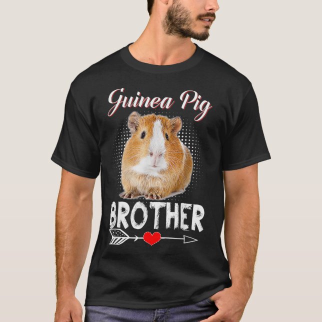 Camiseta Guinea Cerdo Hermano Disfrazo Regalo Accesso (Anverso)