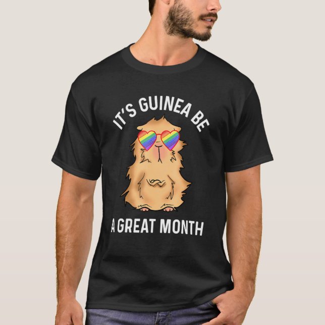 Camiseta Guinea Cerdo Lgbtq Trata El Mes Del Orgullo Gay (Anverso)