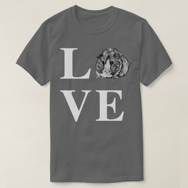 Camiseta Guinea Cerdo Love T (Diseño del anverso)