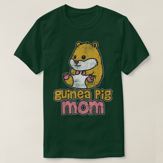 Camiseta Guinea Cerdo Mom Kawaii Vintage (Diseño del anverso)