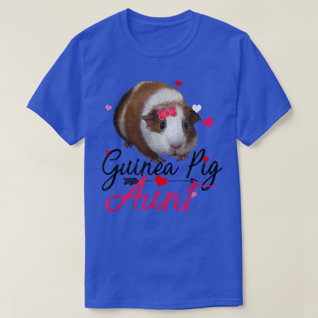 Camiseta Guinea Cerdo tía Costume Camisas Mujeres Guinea Ce (Diseño del anverso)
