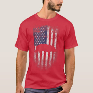 Camiseta Guinea Cerdo USA Bandera Americana 4 de Julio