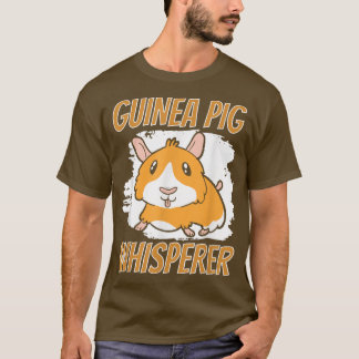 Camiseta Guinea Cerdo Whisperer Mascota Animal Lover Cute