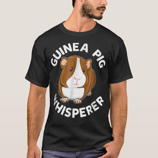 Camiseta Guinea Cerdo Whisperi Gracioso Cerdo T (Anverso)