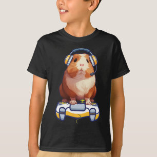 Camiseta Guinea Cerdo Y Video Gamer Lover Fluffy Cavy Gamer