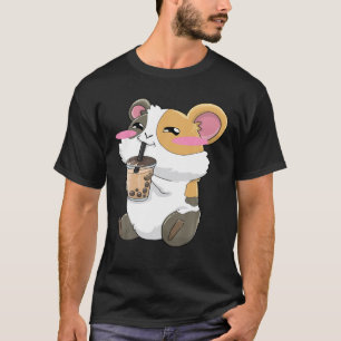 Camiseta Guinea Cerdos Boba Té de burbuja Anime Kawaii rega