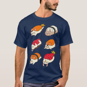 Camiseta Guinea Cerdos Sushi Style Animal Guinea Pig Premiu