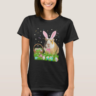 Camiseta Guinea Cute Día del Cerdo Pascua Bunny Eggys Pascu
