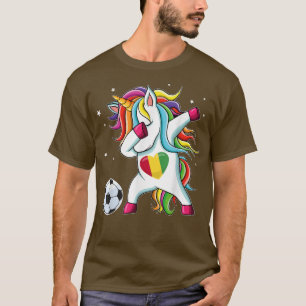 Camiseta Guinea Dabbing Soccer Unicorn Guyanese Fan T-Shirt