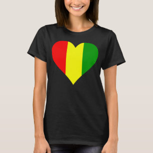 Camiseta Guinea de bandera guineana ama a Guinea