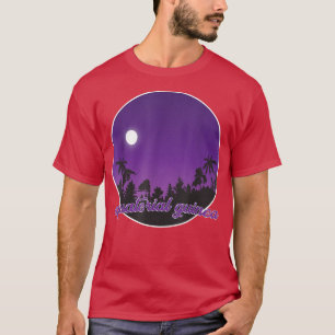 Camiseta guinea ecuatorial por la noche con palmas