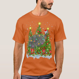 Camiseta Guinea Fowl C: Árbol de Navidad iluminado por aves