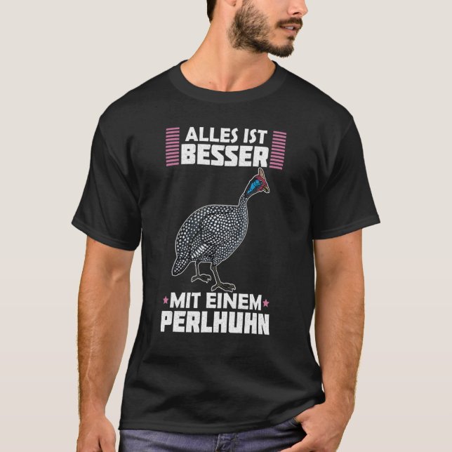 Camiseta Guinea Fowl Chicken  Breeder Poultry Saying 13 (Anverso)