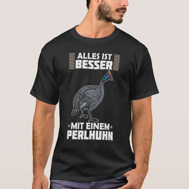 Camiseta Guinea Fowl Chicken  Breeder Poultry Saying 9 (Anverso)