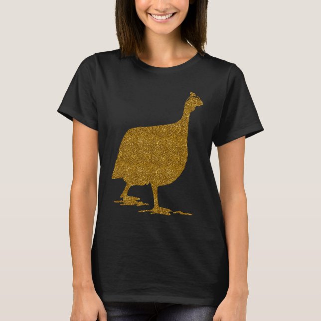 Camiseta Guinea Fowl  For Women Girl Pearl hen Bird Animal (Anverso)