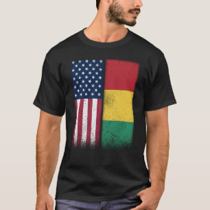 Camiseta Guinea Guineana Americana Banderas Orgullosas de E