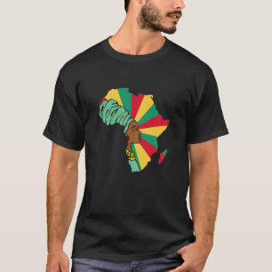 Camiseta Guinea Guineana Bandera de África Mapa étnico Heri
