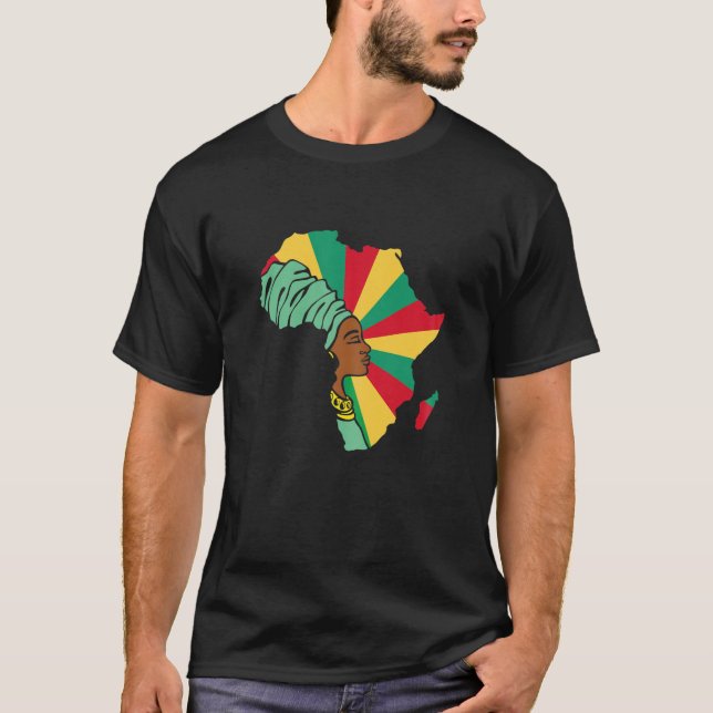 Camiseta Guinea Guineana Bandera de África Mapa étnico Heri (Anverso)