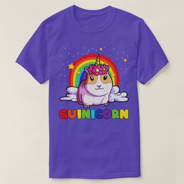 Camiseta Guinea Guinicornio Unicornio Para Cerdo Chica (Diseño del anverso)