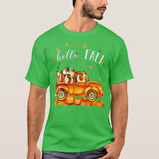 Camiseta Guinea Hola Guineas otoño en calabaza de coches Ha