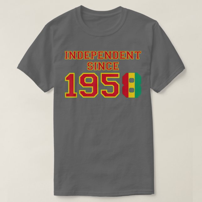 Camiseta Guinea  Independent Since 1958  (Diseño del anverso)