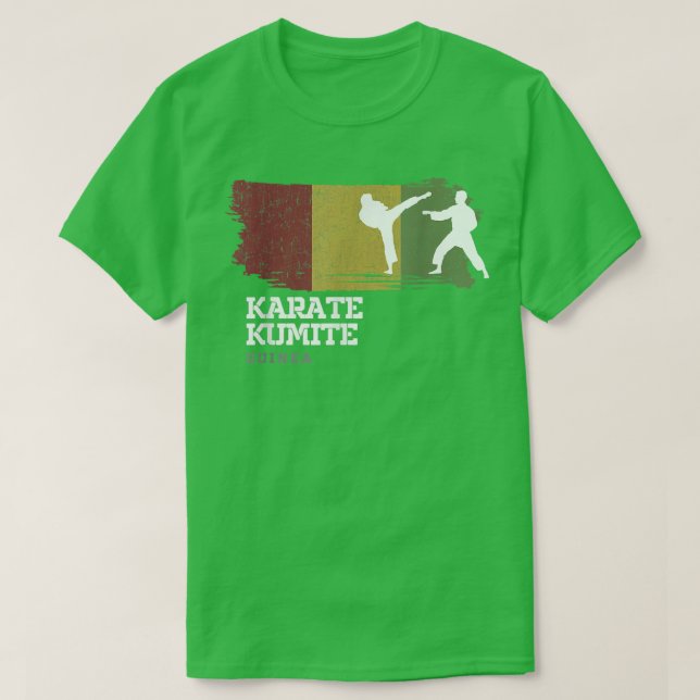 Camiseta Guinea Karate Kumite Martial Arts Karate T-Shirt (Diseño del anverso)