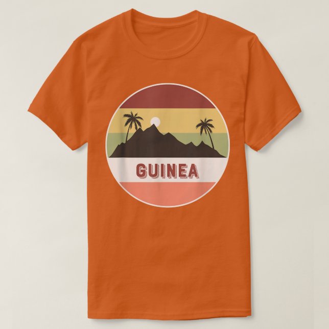 Camiseta guinea Mountain y Palms (Diseño del anverso)