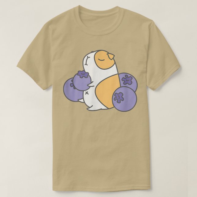 Camiseta Guinea pig and blueberry  (Diseño del anverso)