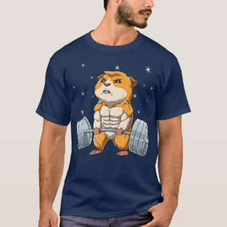 Camiseta Guinea Pig Cavy Weightlifting Fitness Gym Premium 