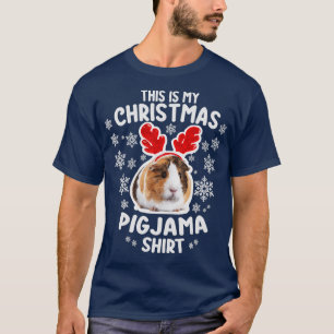 CAMISETA GUINEA PIG CHRISTMAS PAJAMA FOR WOMEN AND MEN