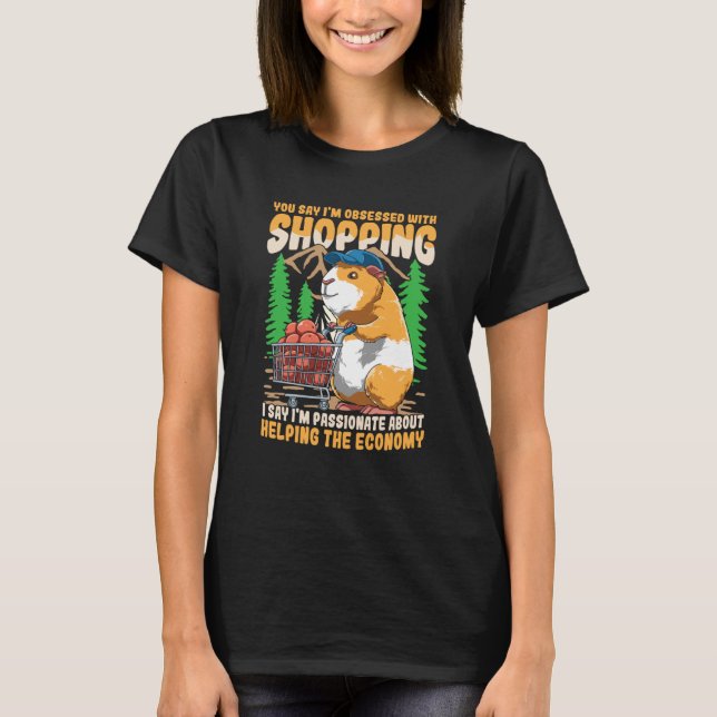 CAMISETA GUINEA PIG FOOD SHOPPING CART (Anverso)