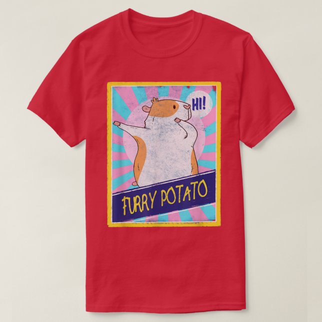 Camiseta Guinea Pig Furry Potato Dabbing Funny Guinea Pigs  (Diseño del anverso)