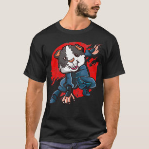 Camiseta Guinea Pig Gerbil Ninja Samurai Japón Arts