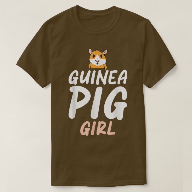 Camiseta Guinea Pig Girl Cute Guinea Pig T-Shirt (Diseño del anverso)