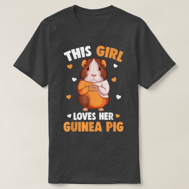 Camiseta Guinea Pig Girl Kids Girls Guinea Pigs  (Diseño del anverso)