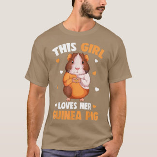 Camiseta Guinea Pig Girl Kids Girls Guinea Pigs T-Shirt