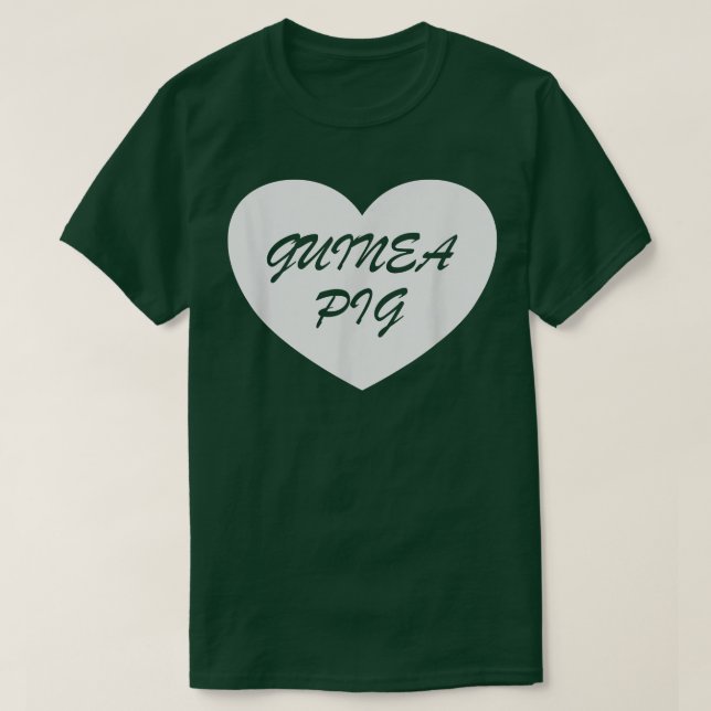 Camiseta Guinea Pig Heart Apparel - Unique Pigs Lover Desig (Diseño del anverso)