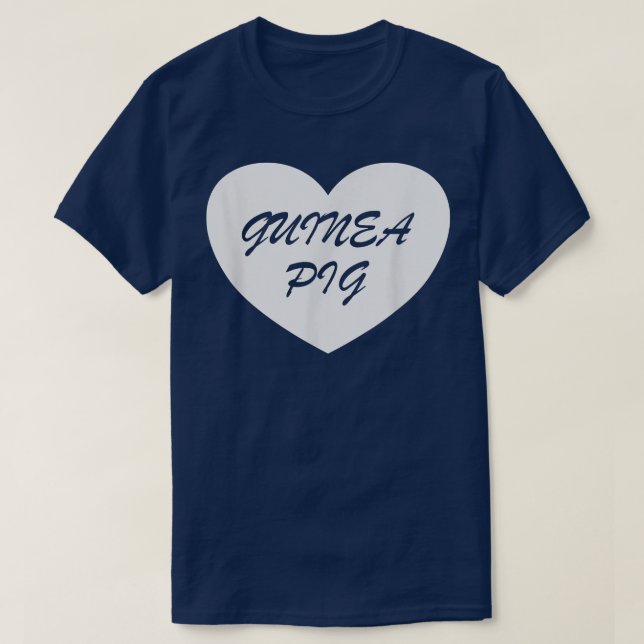 Camiseta Guinea Pig Heart Apparel - Unique Pigs Lover Desig (Diseño del anverso)