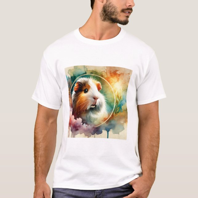 Camiseta Guinea Pig in a Serene Meadow 160724AREF260 - Wate (Anverso)