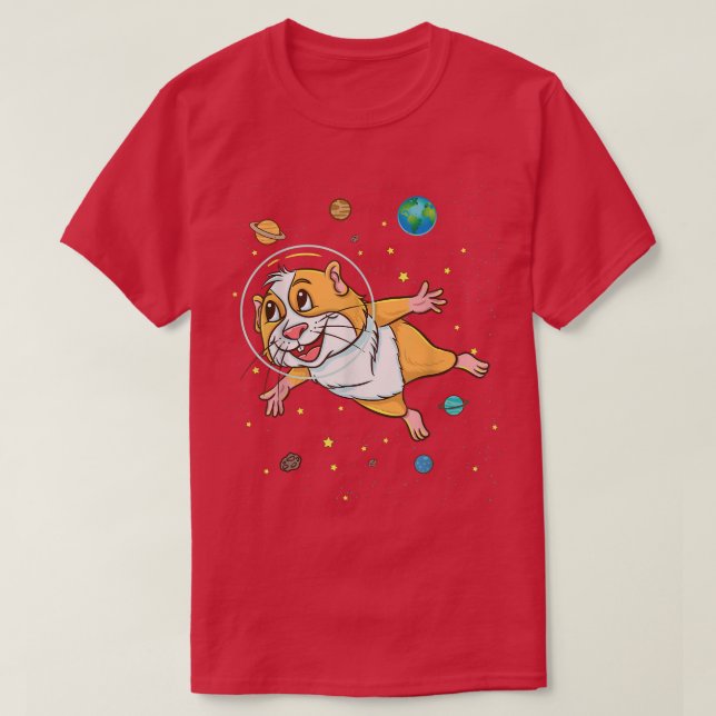 Camiseta Guinea Pig In Space Guinea Pig Lover  (Diseño del anverso)