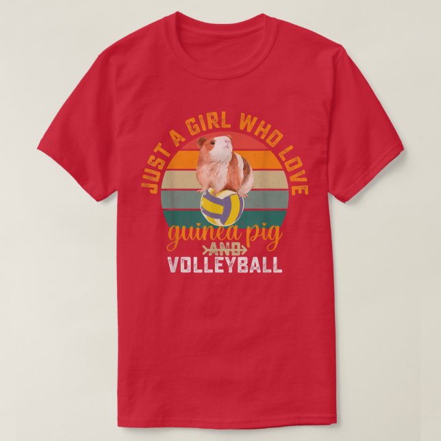 Camiseta guinea pig - just a girl who love guinea pig and v (Diseño del anverso)