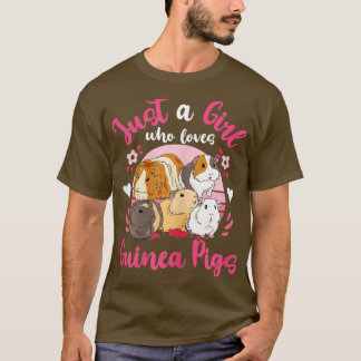 Camiseta Guinea Pig Just a Girl Who Loves Guinea Pigs