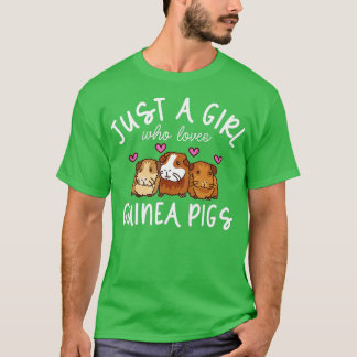 Camiseta Guinea Pig , Just A Girl Who Loves Guinea Pigs