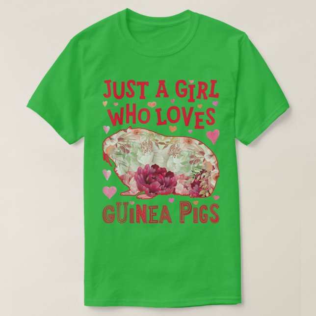 Camiseta Guinea Pig Just A Girl Who Loves Guinea Pigs Roden (Diseño del anverso)
