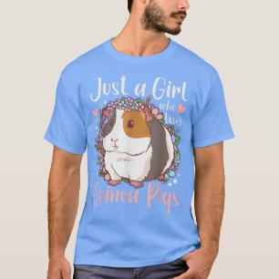 Camiseta Guinea Pig Just a Girl Who Loves Guinea Pigs T-Shi