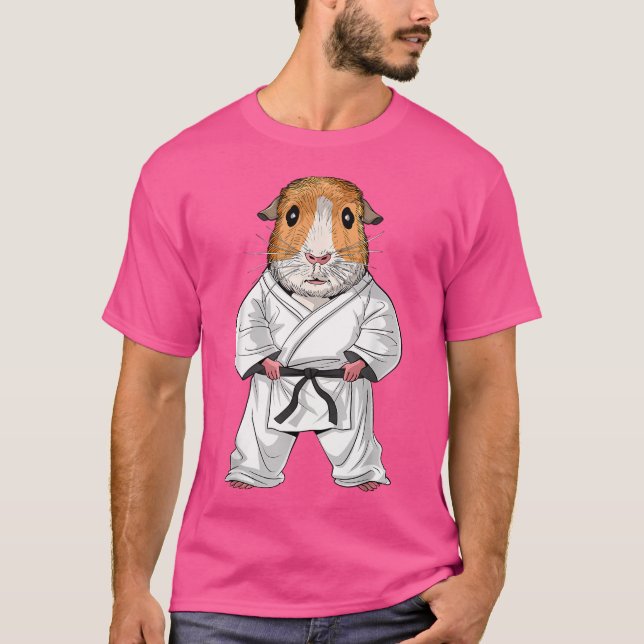 Camiseta Guinea Pig Karate Ninja Jiu-Jitsu Taekwondo Martia (Anverso)